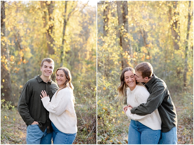 Fall engagement portraits at Jerusalem Mill in Maryland by StaceyLee Photography