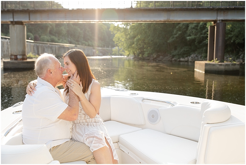 Engagement portraits on the Occoquan River in Lorton, Virginia by StaceyLee Photography.