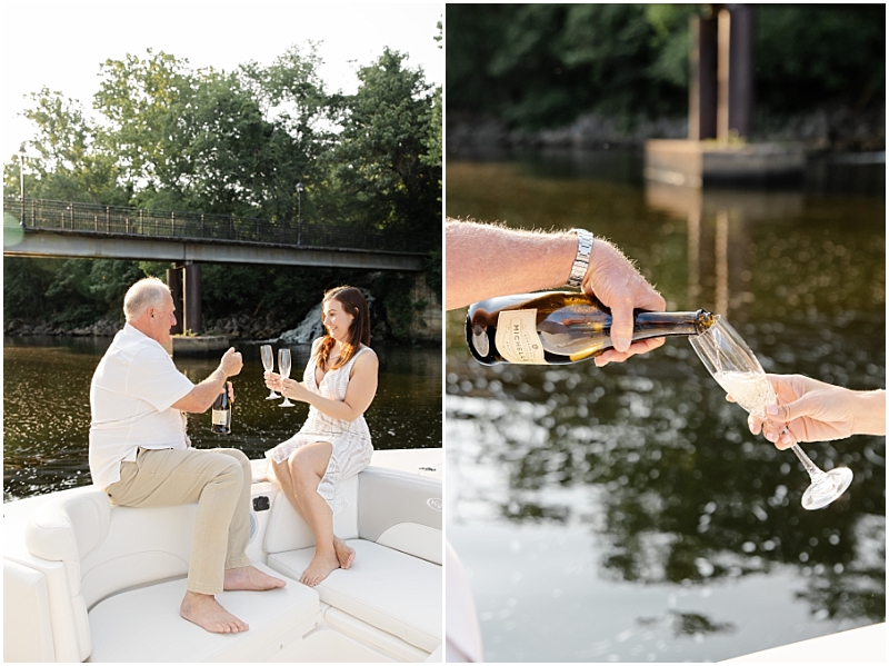 Engagement portraits on the Occoquan River in Lorton, Virginia by StaceyLee Photography.