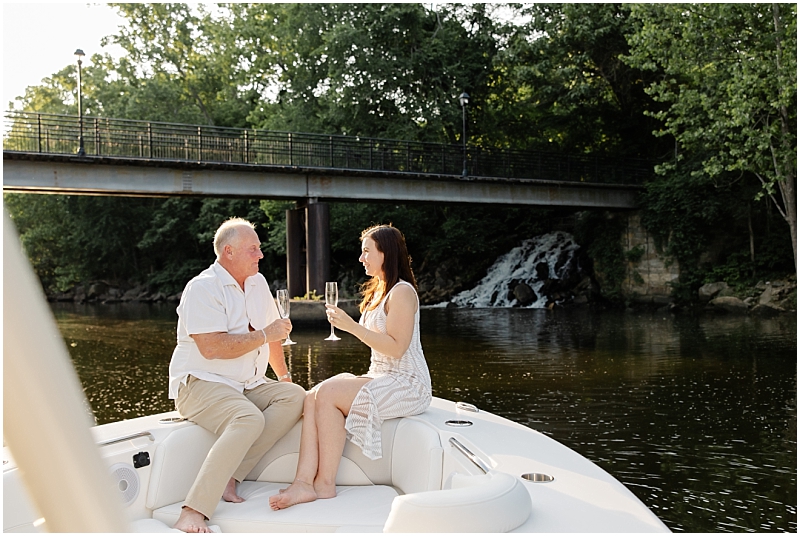 Engagement portraits on the Occoquan River in Lorton, Virginia by StaceyLee Photography.