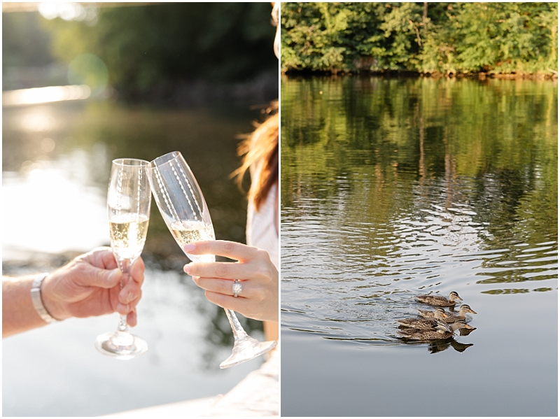 Engagement portraits on the Occoquan River in Lorton, Virginia by StaceyLee Photography.